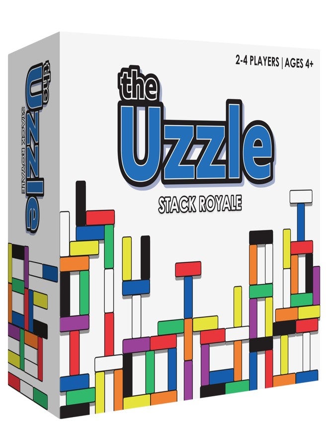 The Uzzle Stack Royale Board Game, Fast & Fun Family Board Game for Children & Adults, Color Block Puzzles Games for Ages 4+ - Image 1